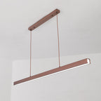 Thala Modern Linear Metal LED Pendant Light Black/Brown