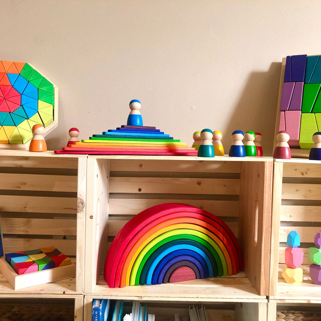 Grimm's Large Rainbow Stacker Bundle - Rainbow Stacking toy
