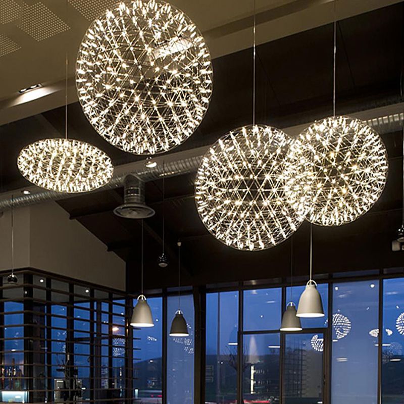 Arisha Firework Art Deco Orbit Shade Pendant Light