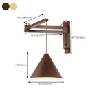 Muto Adjustable Wall Lamp – Wood & Metal Design, 2-Color Finish for the Living Room