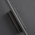 Arisha Modern Linear Metal Wall Lamp for Bedroom, Black & Brass
