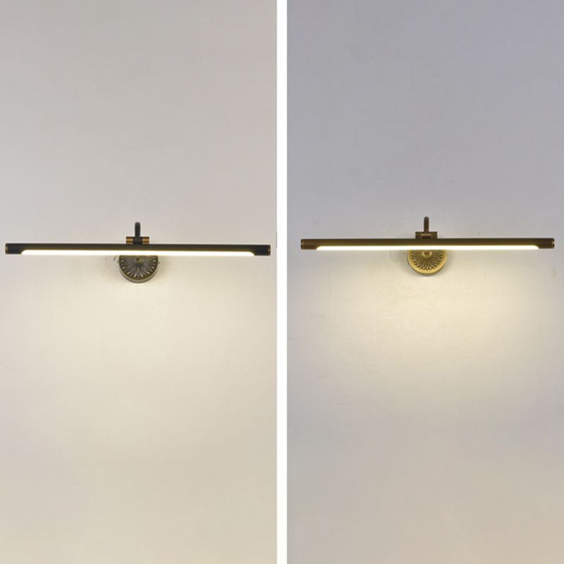 Tiffany Black Adjustable Reading Spotlight Wall Lamp – Metal & Wood Design