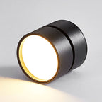 Arisha Flush Mount Ceiling Light Cylindrical Modern, Metal, Black/White, Hallway