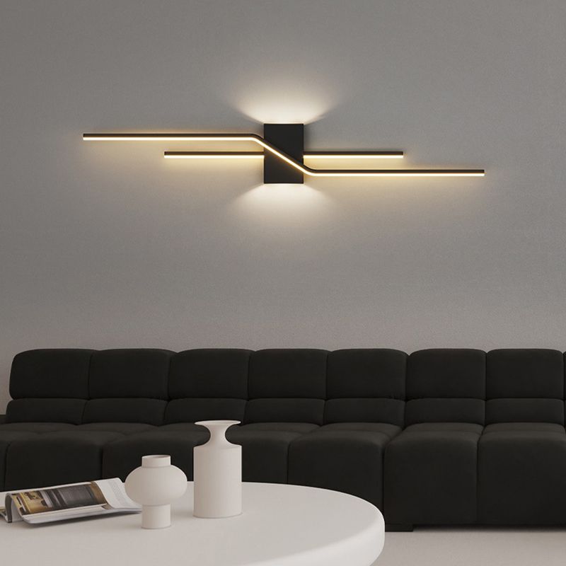 Arisha Modern Minimalist Linear Metal Vanity Wall Light