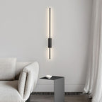 Arisha Modern Linear Metal Wall Lamp for Bedroom, Black & Brass