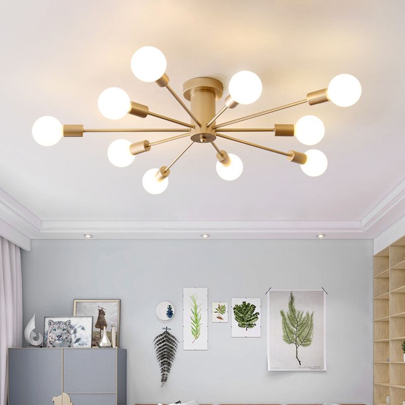 Valentina Modern Globe Bubble Flush Mount Ceiling Light