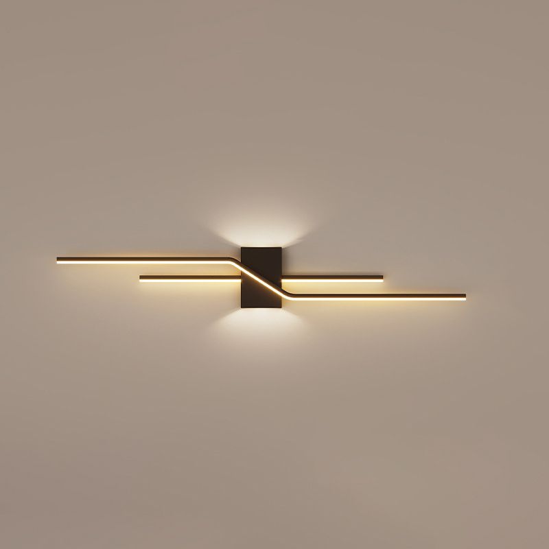 Arisha Modern Minimalist Linear Metal Vanity Wall Light