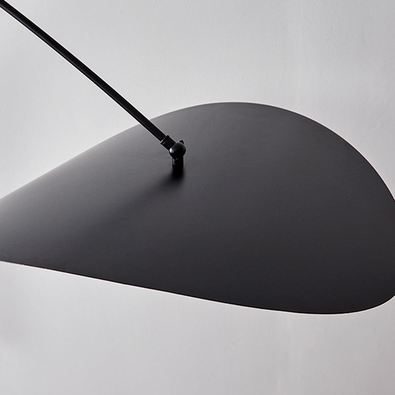 Arisha Arc Wall Lamp – Black & Gold Metal and Glass Sconce for Bedroom