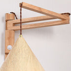 Muto Adjustable Wall Lamp – Wood & Metal Design, 2-Color Finish for the Living Room