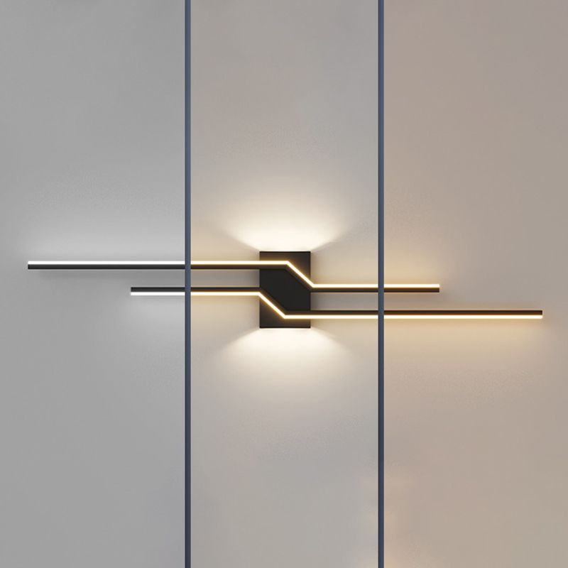 Arisha Modern Minimalist Linear Metal Vanity Wall Light