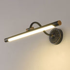 Tiffany Black Adjustable Reading Spotlight Wall Lamp – Metal & Wood Design