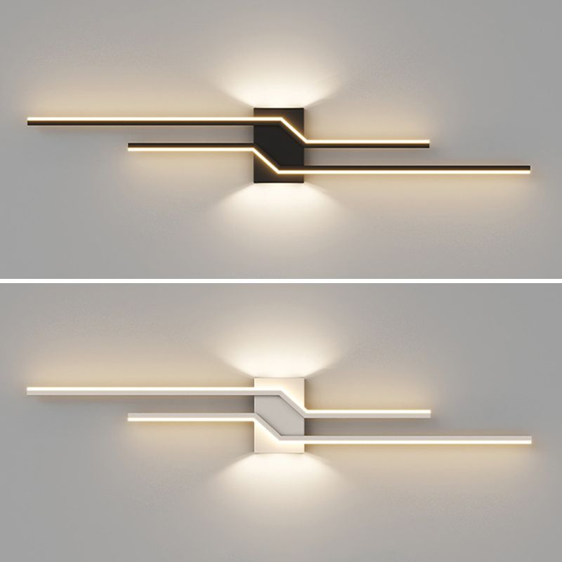 Arisha Modern Minimalist Linear Metal Vanity Wall Light