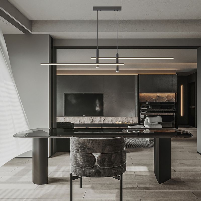 Prym Pendant Light Modern Linear Dining Room