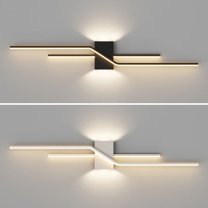 Arisha Modern Minimalist Linear Metal Vanity Wall Light