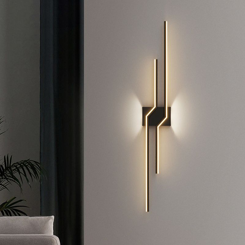 Arisha Modern Minimalist Linear Metal Vanity Wall Light