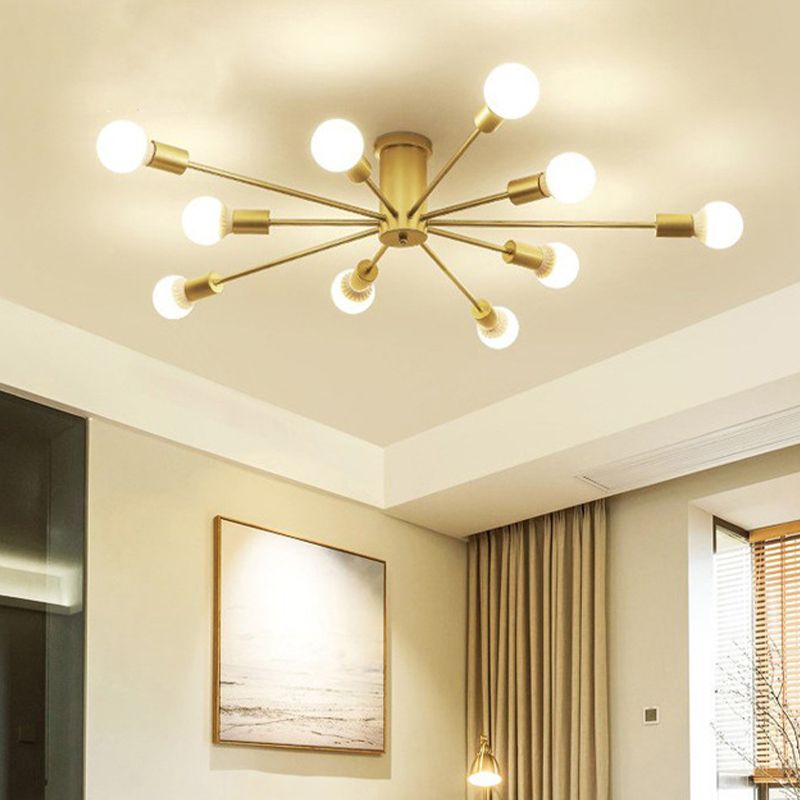Valentina Modern Globe Bubble Flush Mount Ceiling Light