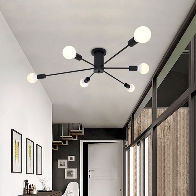 Valentina Modern Globe Bubble Flush Mount Ceiling Light