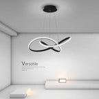 Arisha Modern Led Pendant Light, Black/White, Living Room/Bedroom