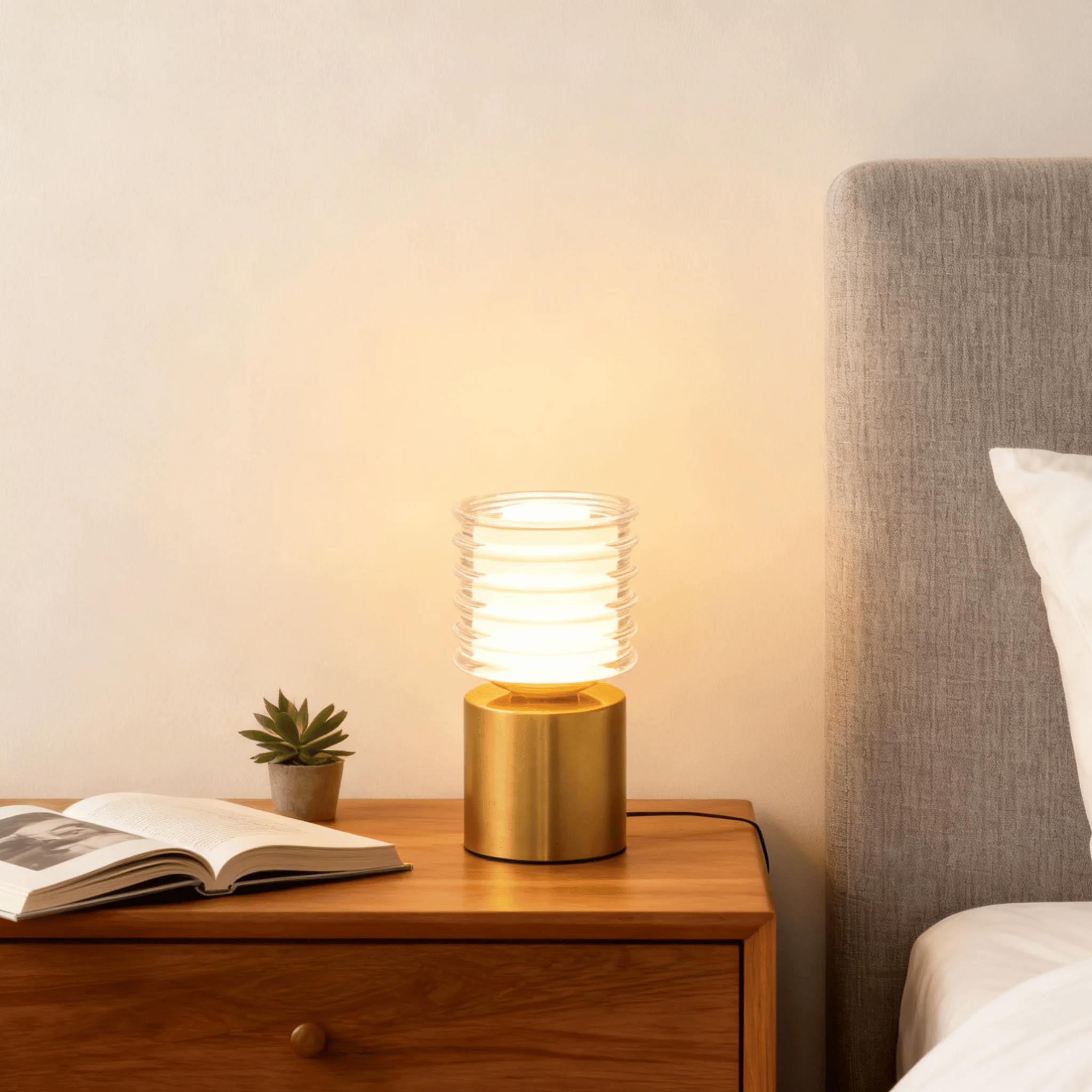 Touch LED Table Lamp Rechargeable Cordless Bedside Warm Ambient