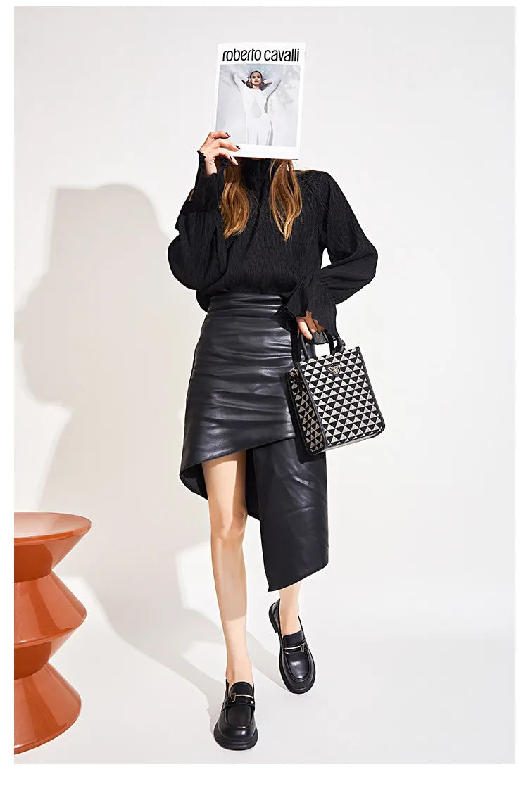 Women's Genuine Leather Loafers - British Style Slip-On Casual Shoes