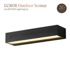 Exterior Porch Light Fixture Modern Waterproof LED Rectangular Hardwired