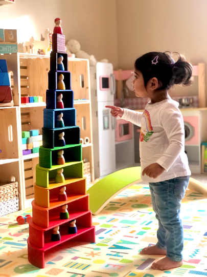 Grimm's Large Rainbow Stacker Bundle - Rainbow Stacking toy