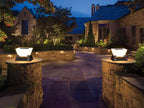 RIRZ NOVA Solar Post Light Modern Architectural LED Outdoor Pathway Garden — 28cm