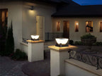 RIRZ NOVA Solar Post Light Modern Architectural LED Outdoor Pathway Garden — 28cm