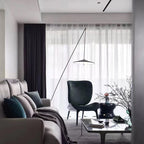 Salgado Frisbee Fishing Rod Floor Lamp, Living Room