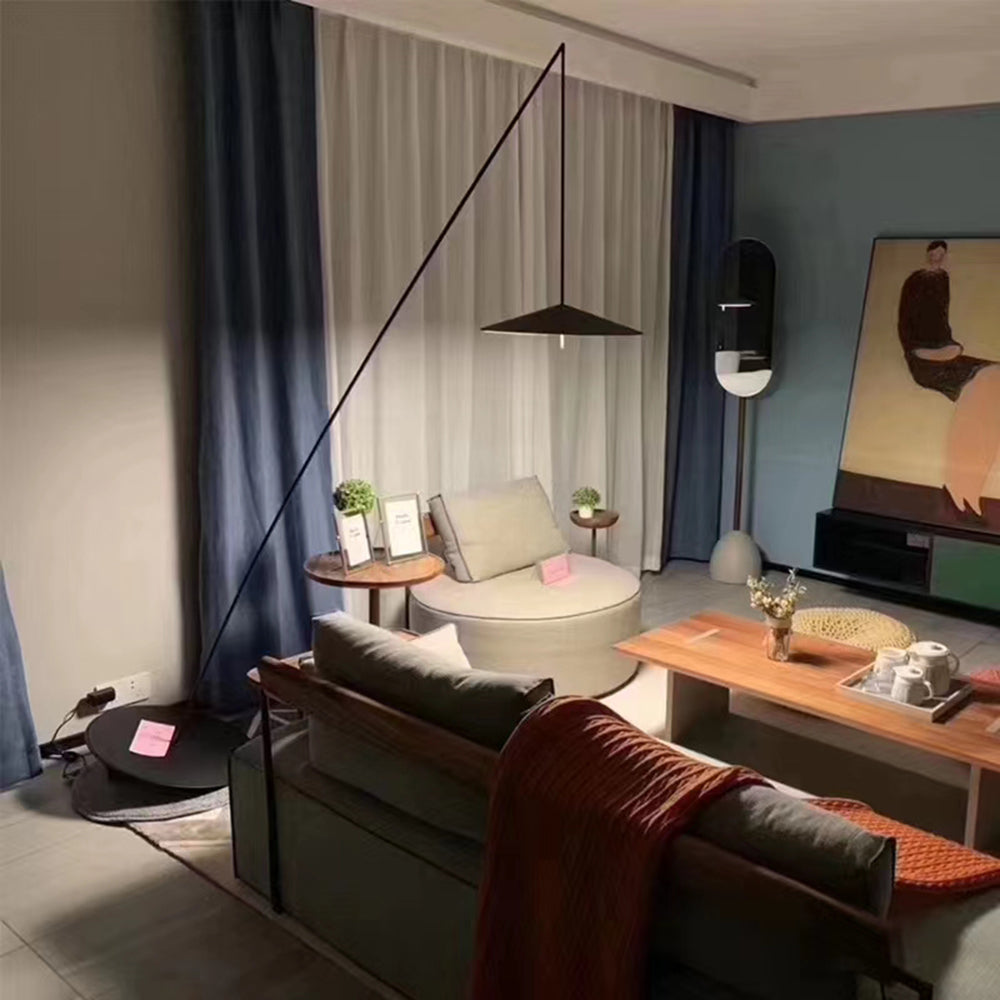 Salgado Frisbee Fishing Rod Floor Lamp, Living Room