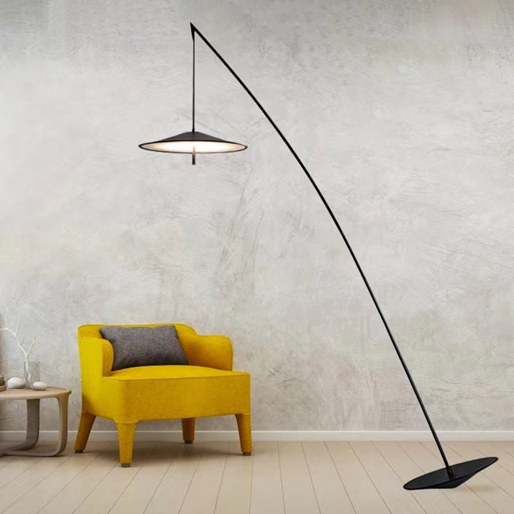 Salgado Frisbee Fishing Rod Floor Lamp, Living Room