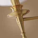 Tiffany Vintage Rustic Gold Fabric LED Wall Lamp – Elegant Lantern-Style Lighting