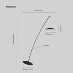 Salgado Frisbee Fishing Rod Floor Lamp, Living Room