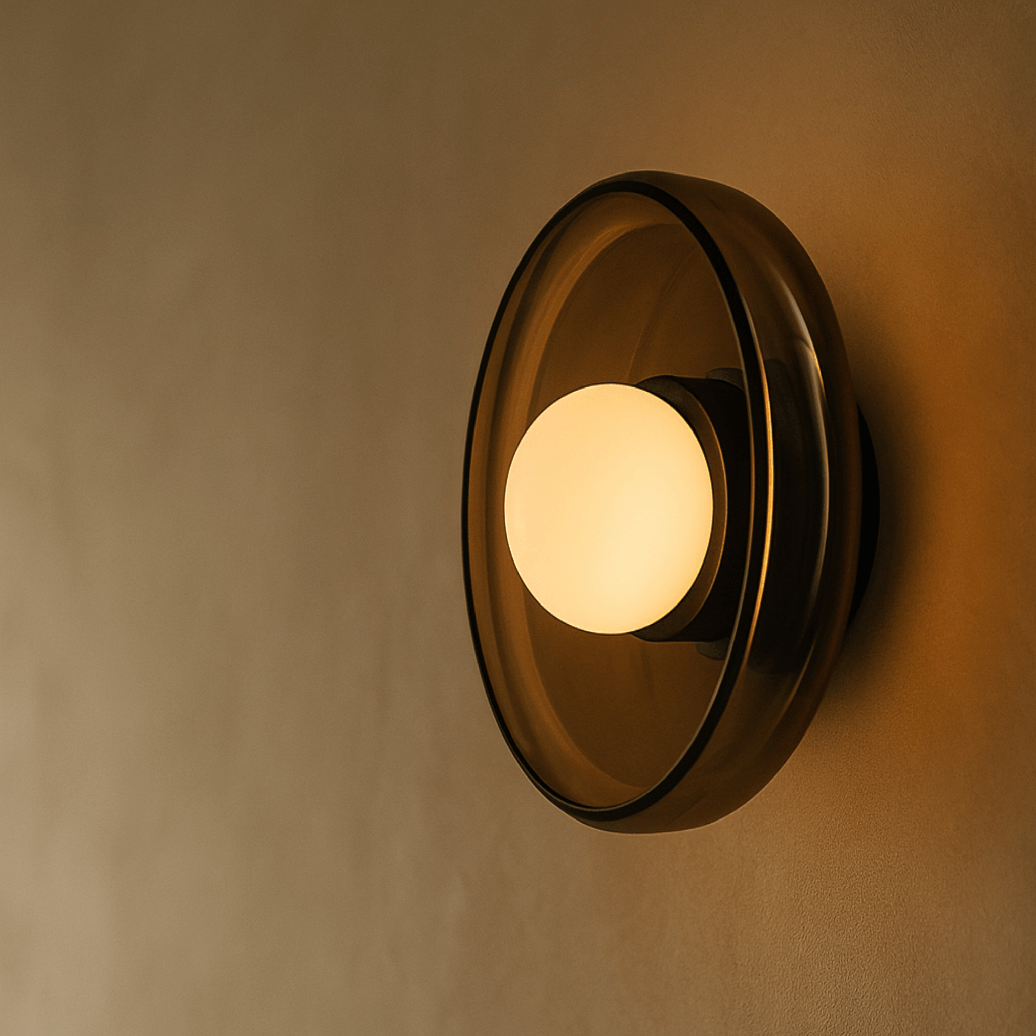 Lumière Royale French Glass Wall Sconce Elegant LED Bedroom Bar Cafe — Olive Green White