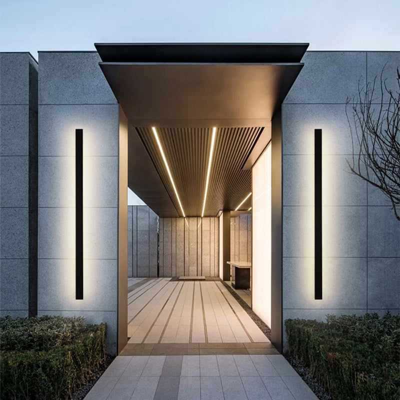 Silex Modern Linear Outdoor Wall Light