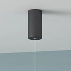 Erix Minimalist Linear Pendant Light Bedside, Black