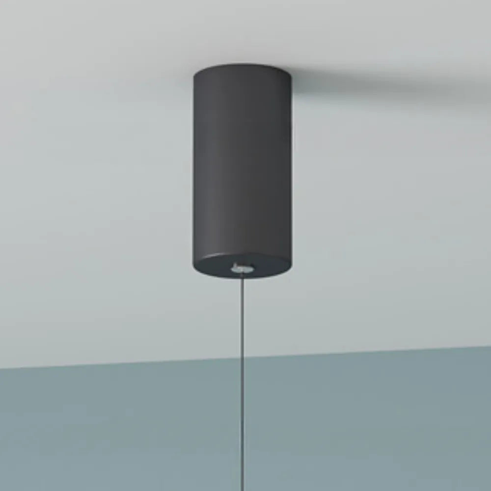 Erix Minimalist Linear Pendant Light Bedside, Black