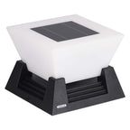 RIRZ NOVA Solar Post Light Modern Architectural LED Outdoor Pathway Garden — 28cm