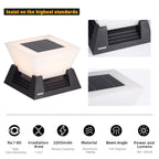 RIRZ NOVA Solar Post Light Modern Architectural LED Outdoor Pathway Garden — 28cm