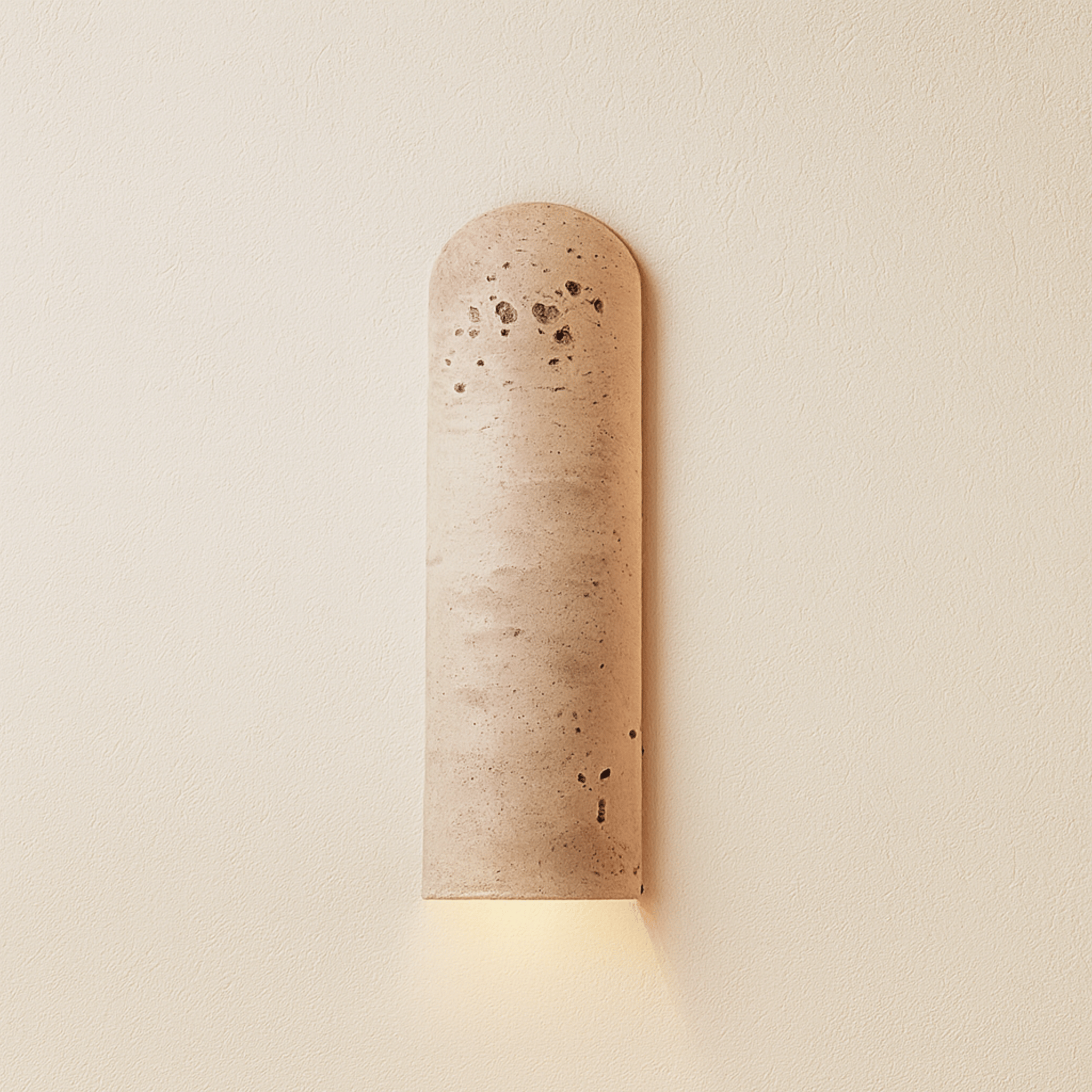 Lunara Natural Travertine LED Wall Lamp Minimalist Sconce Bedroom Living Room