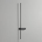 Adeline Linear Wall Sconce Dimmable Slim Bedroom Living Room Hallway — Black 23 to 47 Inch