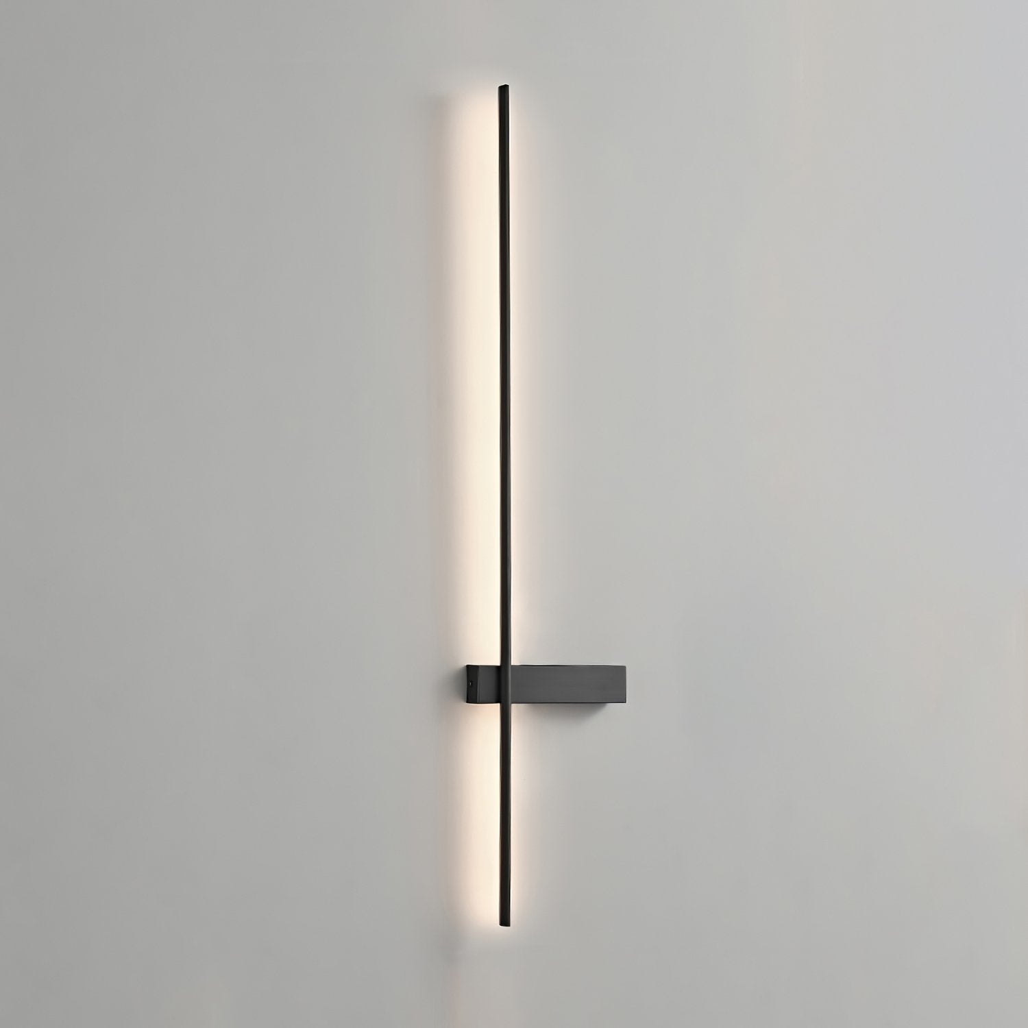Adeline Linear Wall Sconce Dimmable Slim Bedroom Living Room Hallway — Black 23 to 47 Inch