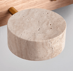 Travertine Duo LED Wall Light Natural Stone Dimmable Bedroom Living Room — 2 to 3 Lights