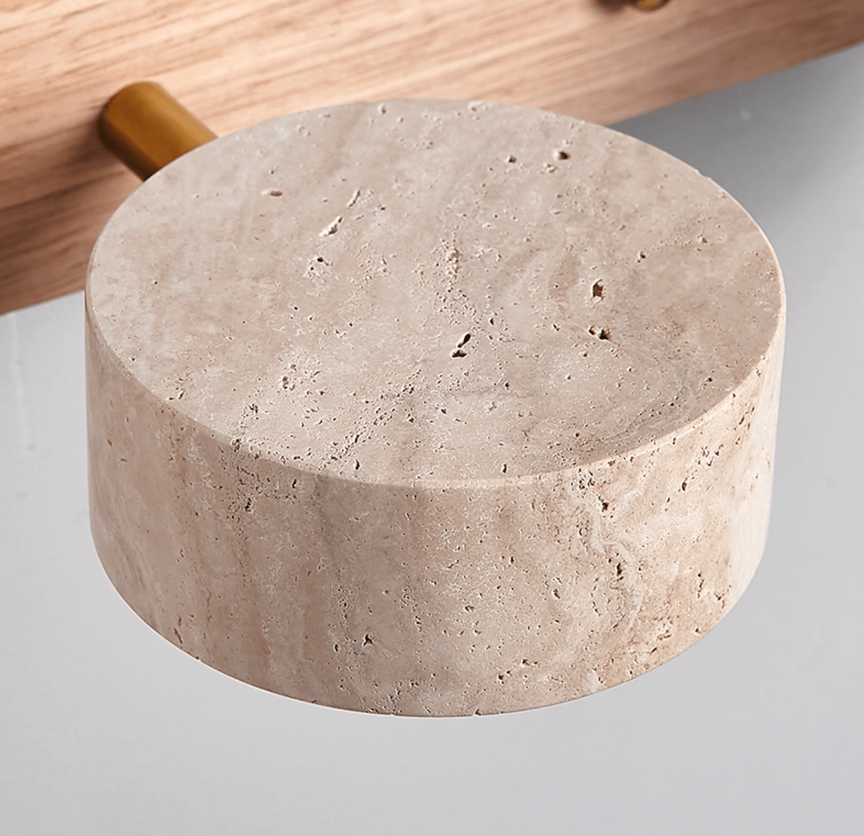Travertine Duo LED Wall Light Natural Stone Dimmable Bedroom Living Room — 2 to 3 Lights