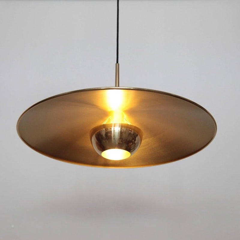 Pyra Minimalist Metal Pendant Light, Gold