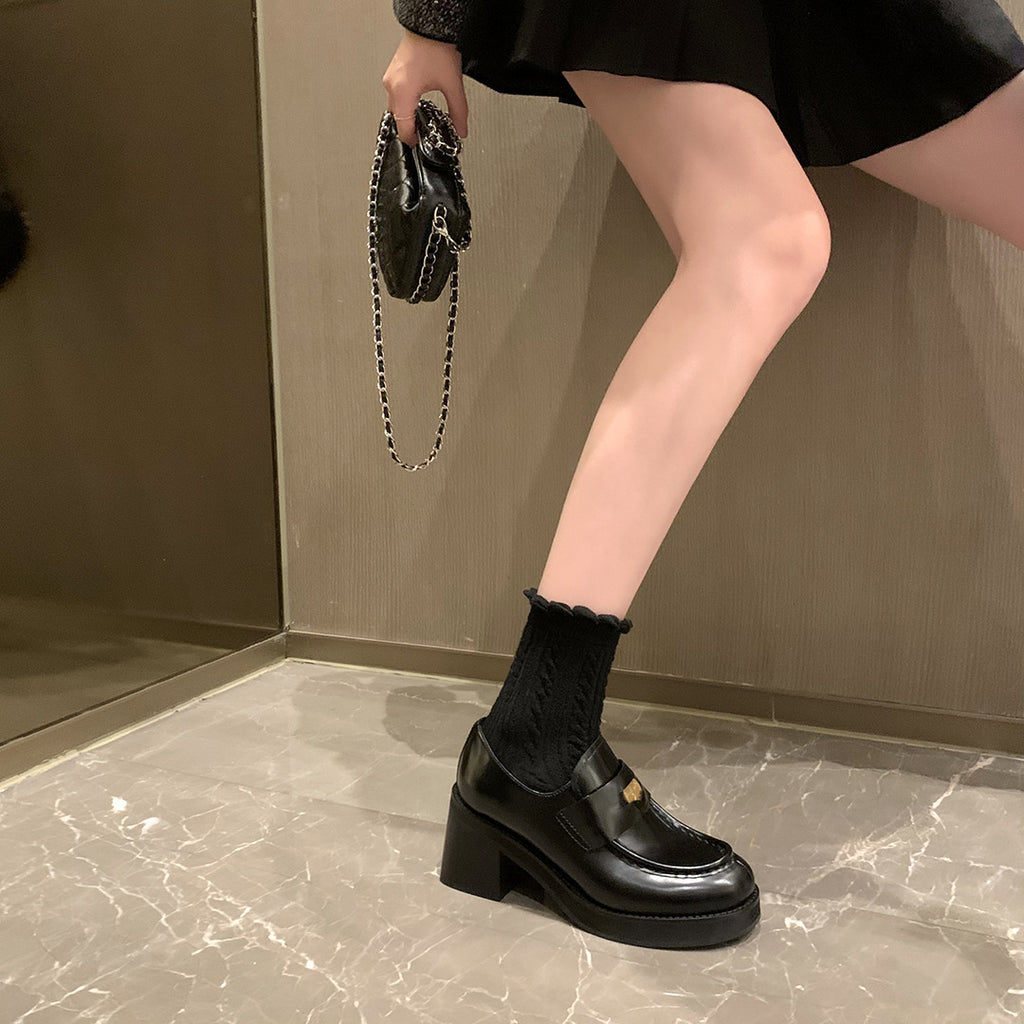 Women's Block Heel Loafers