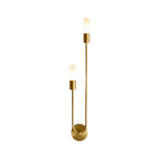 Arc Floor Lamp Curved Neck Warm LED Living Room Bedroom — Gold Black 22 26 Inch