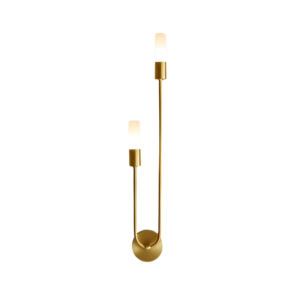 Arc Floor Lamp Curved Neck Warm LED Living Room Bedroom — Gold Black 22 26 Inch