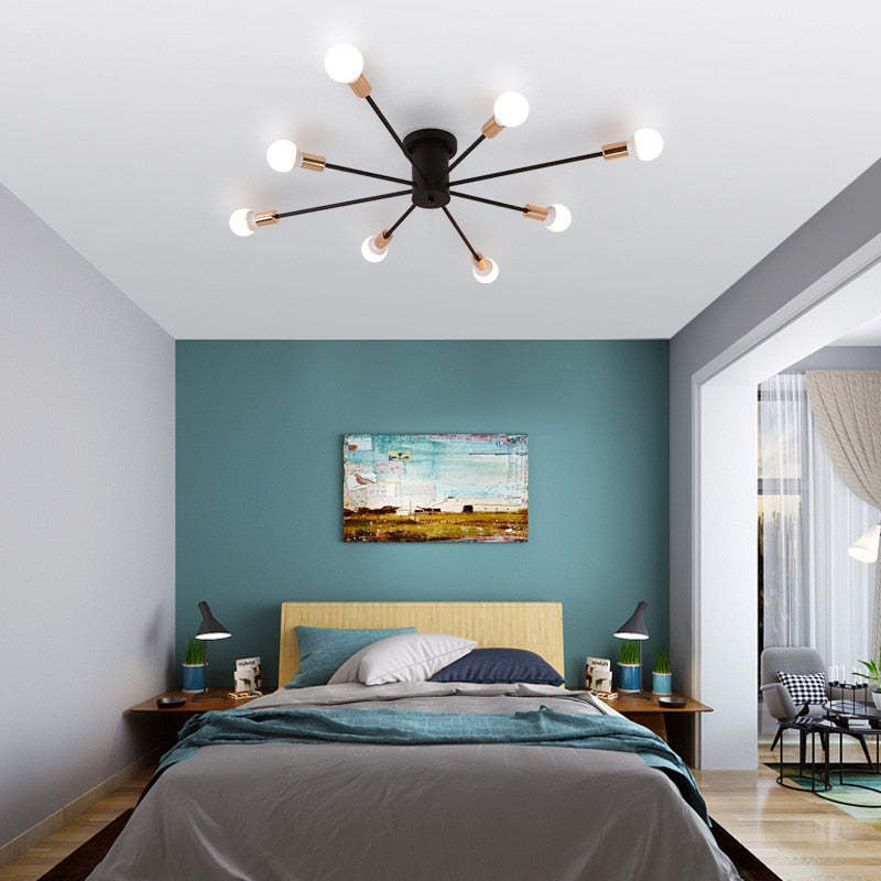 Silva Modern Simple Flush Mount Ceiling Light, 6/8/10 Heads