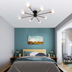 Silva Modern Simple Flush Mount Ceiling Light, 6/8/10 Heads